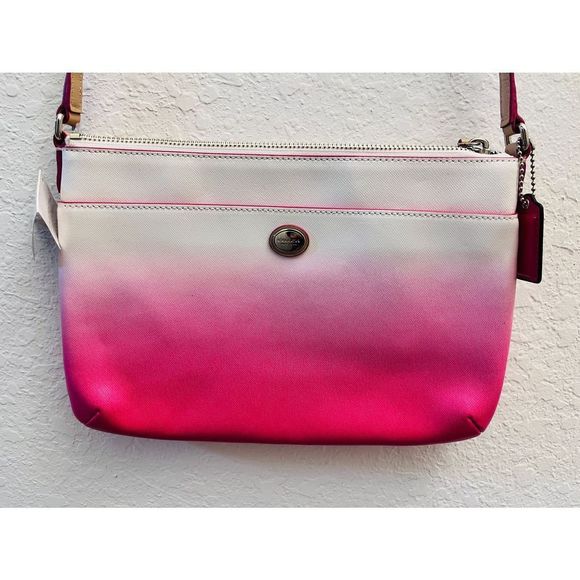 Coach Handbags - NWT Coach ombre crossbody Peyton pink gradient